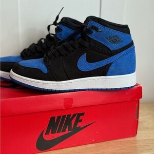Nike Black and Blue High-Tops